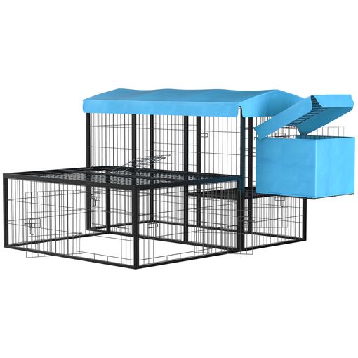 Gallinero De Exterior De Acero Poliéster 200x165,5x103cm-pawhut.negro con  Ofertas en Carrefour