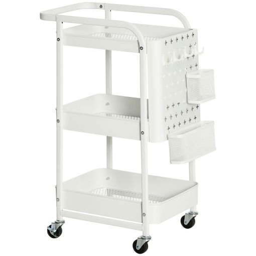 Carrito cocina amarillo metal