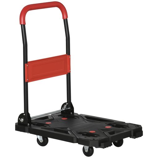 Carro Plataforma Con Ruedas. Carretilla Plegable De Carga 400kg. con  Ofertas en Carrefour