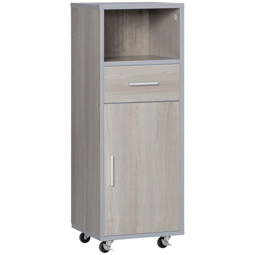 Armario Auxiliar De Baño De Mdf Kleankin 30x32x87 Cm-gris con Ofertas en  Carrefour