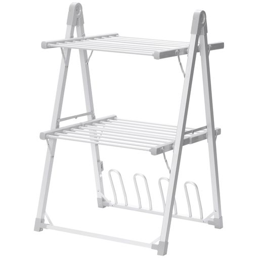 Tendedero De Pared Extensible De Metal Homcom 63,5x60x20 Cm- Blanco con  Ofertas en Carrefour