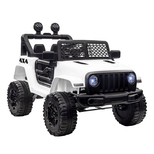 Homcom Quad Eléctrico 12v Para Niños +3 Años Con 2 Motores Faros