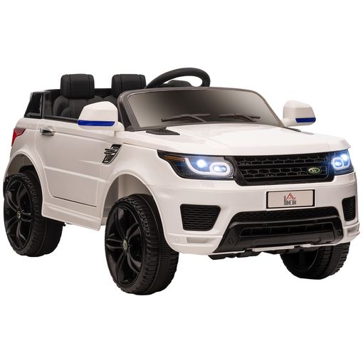 Coche Eléctrico Suv Para Niños 3-6 Años 12v 2 Motores Blanco