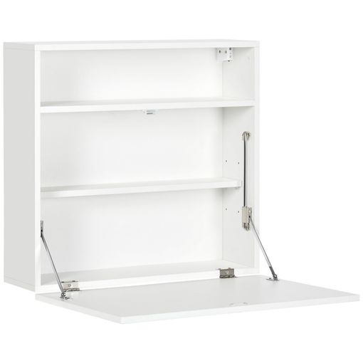 Escritorios de Ordenador,Mesa Plegable de Pared con Pizarra Frontal,Blanco  FWT20-W SoBuy ES