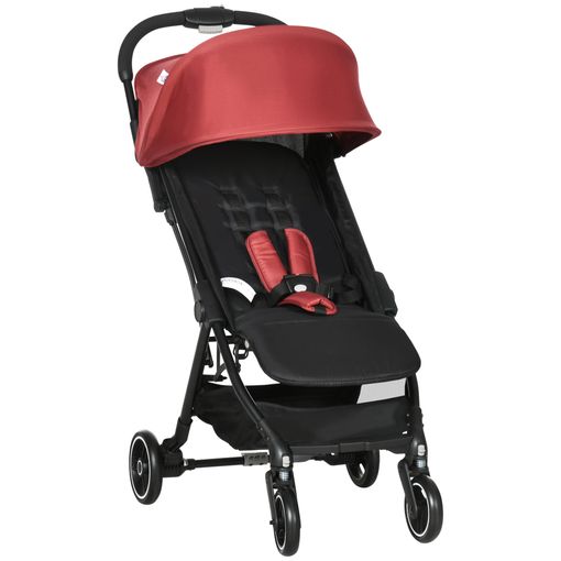 Silla De Paseo Ligera Cochecito De Bebé Plegable Rojo Homcom con Ofertas en  Carrefour