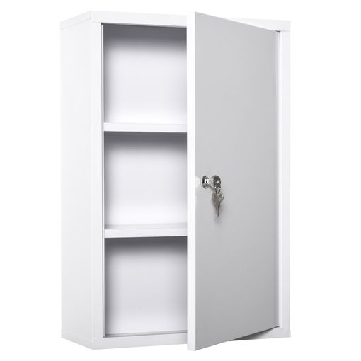 Armario Botiquín De Pared De Metal Kleankin 40x18x60 Cm-blanco con Ofertas  en Carrefour