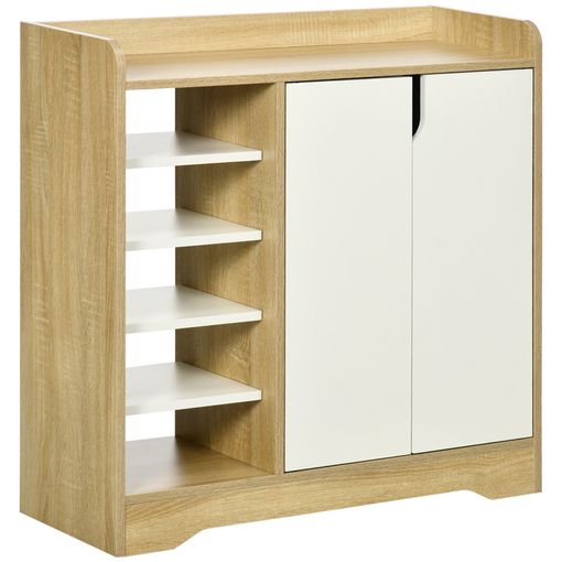 Armario Zapatero De 2 En 1 De Mdf Plástico Homcom 79x26x120cm-natural con  Ofertas en Carrefour