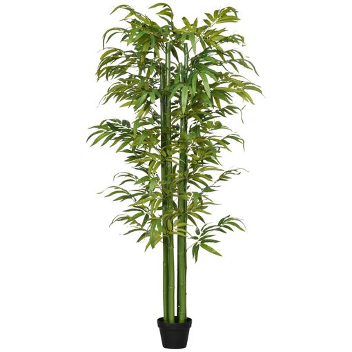 Planta De Bambú Artificial De Pe, Cemento Ø18x150 Cm - Outsunny. Verde con  Ofertas en Carrefour