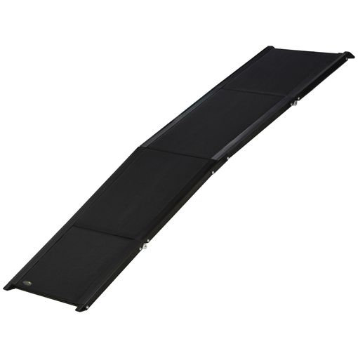 Rampa para perros de madera plegable PawHut 165x43x6,5 cm negro