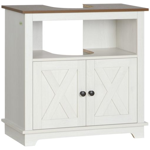 Mueble Debajo Del Lavabo De Madera Abs Kleankin 57x33x60 Cm-blanco con  Ofertas en Carrefour