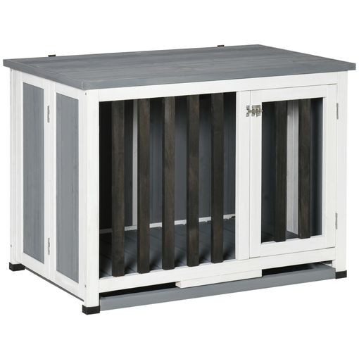 Jaula Perros Con 2 Puertas De Mdf Metal 81x58,5x66 Cm-pawhut.negro con  Ofertas en Carrefour