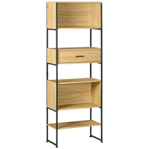 Estantería De 3 Alturas Hierro Y Madera Reciclada 77x30x80cm Vidaxl con  Ofertas en Carrefour