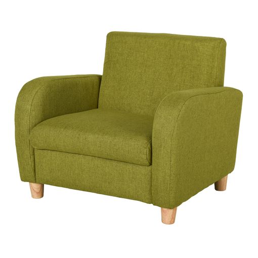 Sillón Infantil Acolchado Reposabrazos Estructura Madera Verde Homcom con  Ofertas en Carrefour