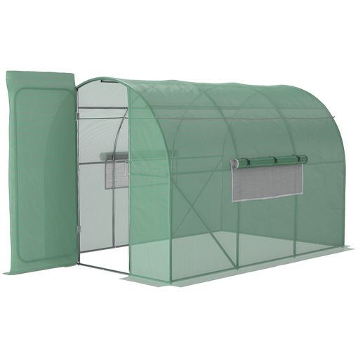 Mini Invernadero De Jardín De Acero Pe 180x90x90 Cm-outsunny. Blanco con  Ofertas en Carrefour