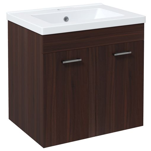 kleankin Mueble para Debajo del Lavabo de Madera Armario de Baño