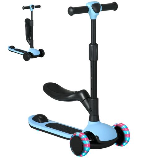 Patinete para niños con luces - Maxi Scooter Azul