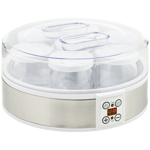 Yogurtera 30w Con 8 Tarros De 180 Ml Termostato Y Temporizador Homcom con  Ofertas en Carrefour