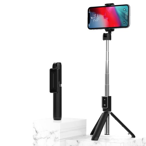 Mini palo selfie, trípode extensible de 27.7 pulgadas para teléfono con  control remoto inalámbrico, luces de relleno LED, trípode de viaje estable  y