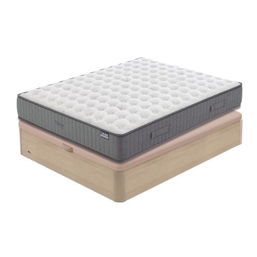 Pack Exclusive 150x190 Canapé Abatible Y Colchón Viscoelástico De Alta  Gama, Tapa Tapizada 3d Transpirable, De Gran Capacidad, Color Blanco con  Ofertas en Carrefour