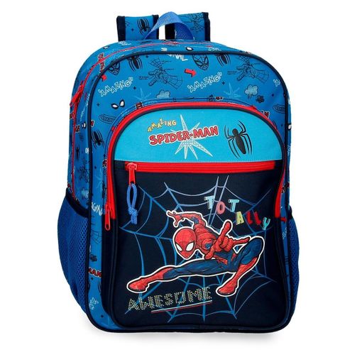 Mochila Escolar Spiderman Totally Awesome 40cm con Ofertas en Carrefour