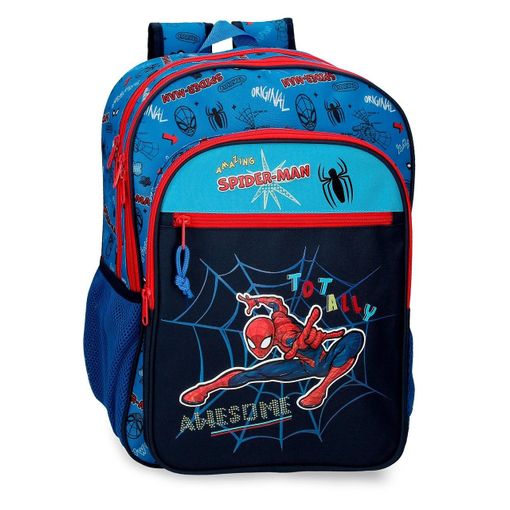 Mochila Escolar Spiderman Totally 42cm Dos Compartimentos con Ofertas en Carrefour | Ofertas Carrefour