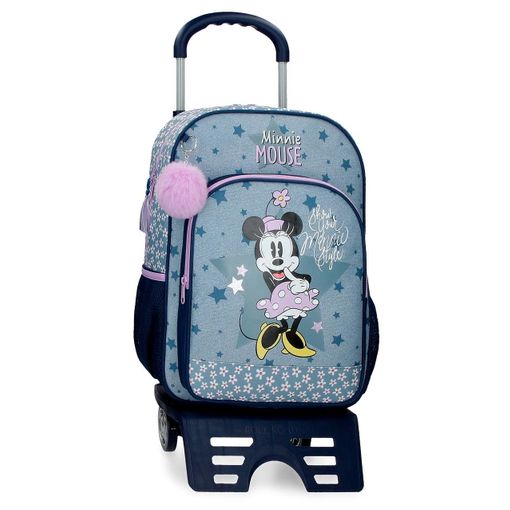 Mochila Escolar Minnie Style 40cm Con Carro con Ofertas en Carrefour