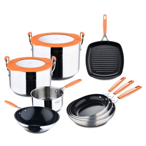 Set Sartenes C/tapa Aluminio San Ignacio Inducción Ø20,24,28set Utensilios  con Ofertas en Carrefour