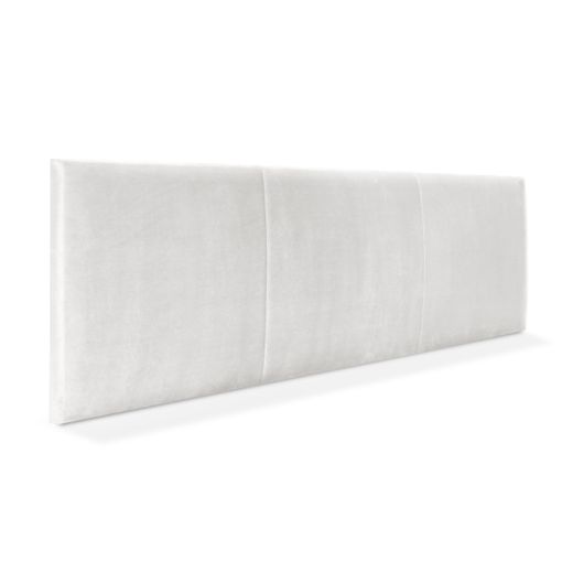 Cabecero De Cama 135 Capitone Cuadros Tela Antimanchas 152X57X5Cm Blanco  Roto