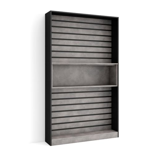 Librería Estantería, Estanteria Libros De Pared, 170x186x25cm, Salón -  Comedor - Oficina, Chimenea Eléctrica, Estilo Moderno, Roble Y Negro con  Ofertas en Carrefour