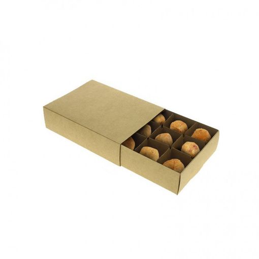 CAJAS DE CARTON KRAFT CON 2 COMPARTIMENTOS 1300CC