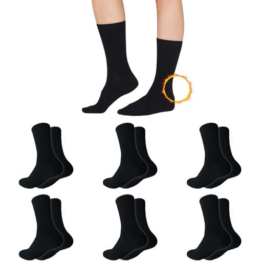 6 Pares - Calcetines Termicos Hombre - Calcetines Termicos Mujer
