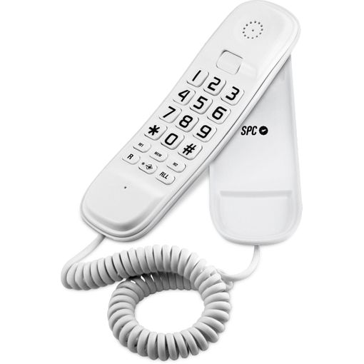 Spc Original Teléfono Fijo Sobremesa Y Pared, Teclas Grandes, 3 Memorias  Directas - Blanco con Ofertas en Carrefour