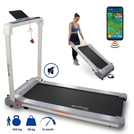 Cinta de correr plegable, 12 programas, 4 velocidades, 1000W