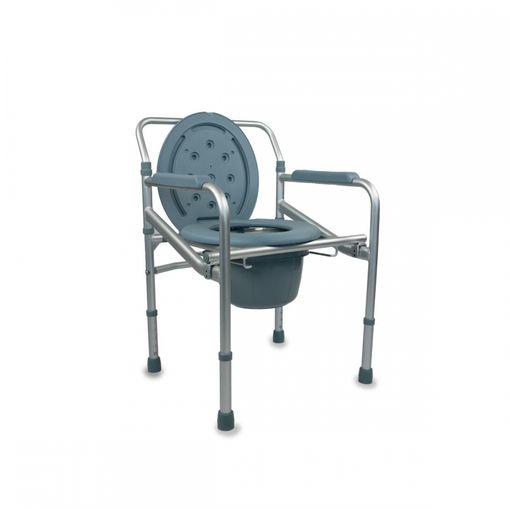 Silla WC 4 en 1 Asiento Elevador Altura Regulable y Plegable — OrtoPrime