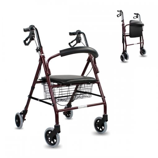 Andador Para Ancianos Estrecho Mobiclinic Plegable Freno Y Bolsa Sistema  Subebordillo Ruedas Giratorias Olimpo con Ofertas en Carrefour