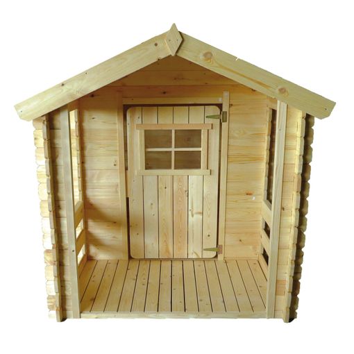 Casa De Juegos Infantil De Exterior Interior Madera Natural Outsunny con  Ofertas en Carrefour