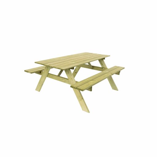 Mesa Picnic en madera teca para exterior 180 cm x 150 cm