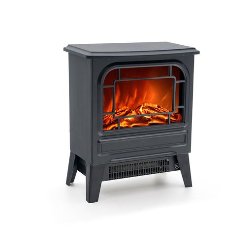 chimenea-eléctrica-tipo-estufa-1800w-en-negro – Firstline España