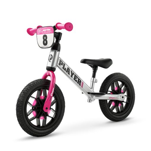 Bicicleta Sin Pedales Balance Bike Player pink luces En Ruedas