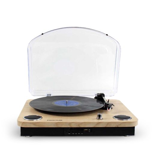 Tocadiscos  Prixton VC400, Reproductor Vinilo, Bluetooth, USB