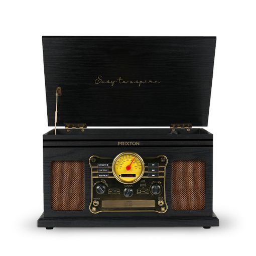 Tocadiscos De Vinilo Vintage, Altavoces Incorporados, Velocidades 33 45 78  Rpm, Radio Am-fm, Pantalla Lcd Marrón Camry Cr 1113 con Ofertas en  Carrefour