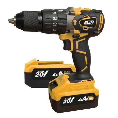 Taladro percutor batería DEWALT XR 18 V, 2 baterías (2Ah y 4Ah) +