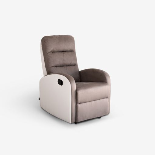 Sillon Relax Reclinable Manual Con Reposapies 83x101x105 Color Beige con  Ofertas en Carrefour