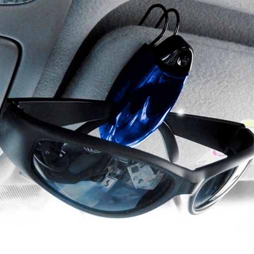 2 Uds. Parasol Coche Clip Gafas Diamante Artificial Soporte - Temu