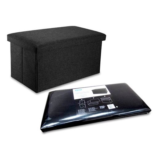 Puf Cubo Tipo Otomanotapizado En Polipiel Asiento Reposapies Individual +  Almacenamiento 38 X 38 X 38 - Gris con Ofertas en Carrefour