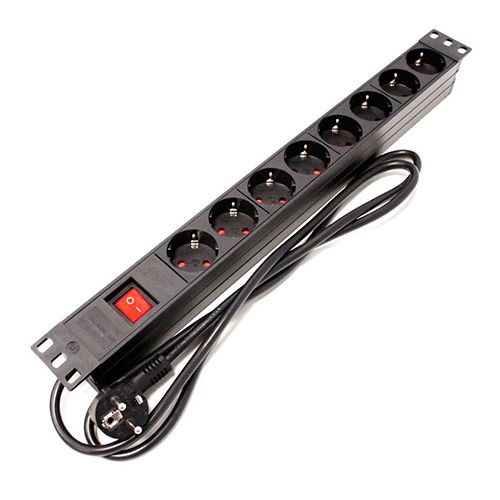 Regleta 8 Enchufes Con Interruptor Rack 19