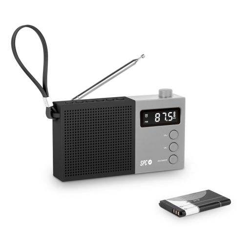 NK Radio Portátil Vintage Pequeña NK-AB1904-FM Negra