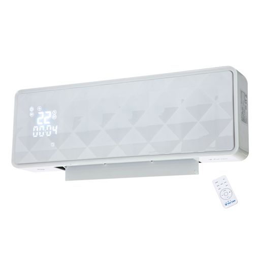 Homcom Calefactor Baño De Pared 1000/2000w Con Mando A Distancia