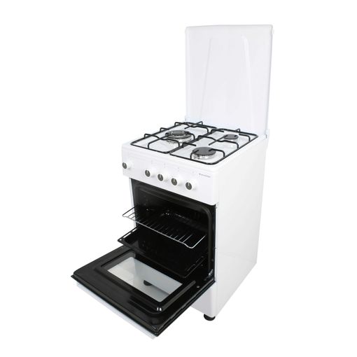 Cocinas De Gas Con Horno Cgs-50b Milectric (3 Fuegos, Blanco