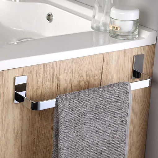 Toallero De Pared Tønsberg Con Tira Autoadhesiva Bambú 38 X 5 X 4 Cm  Natural [en.casa] con Ofertas en Carrefour